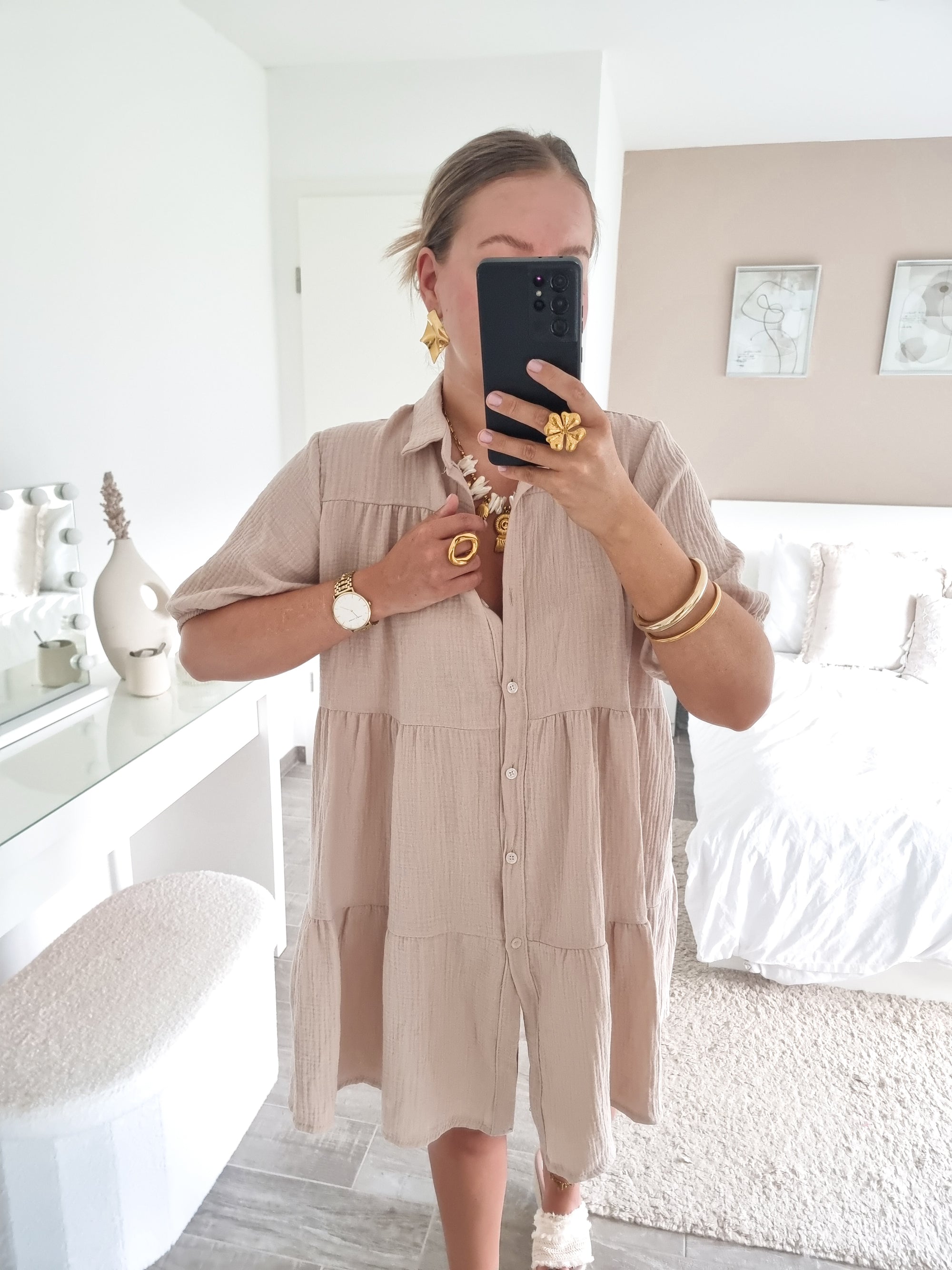 Robe gaze coton