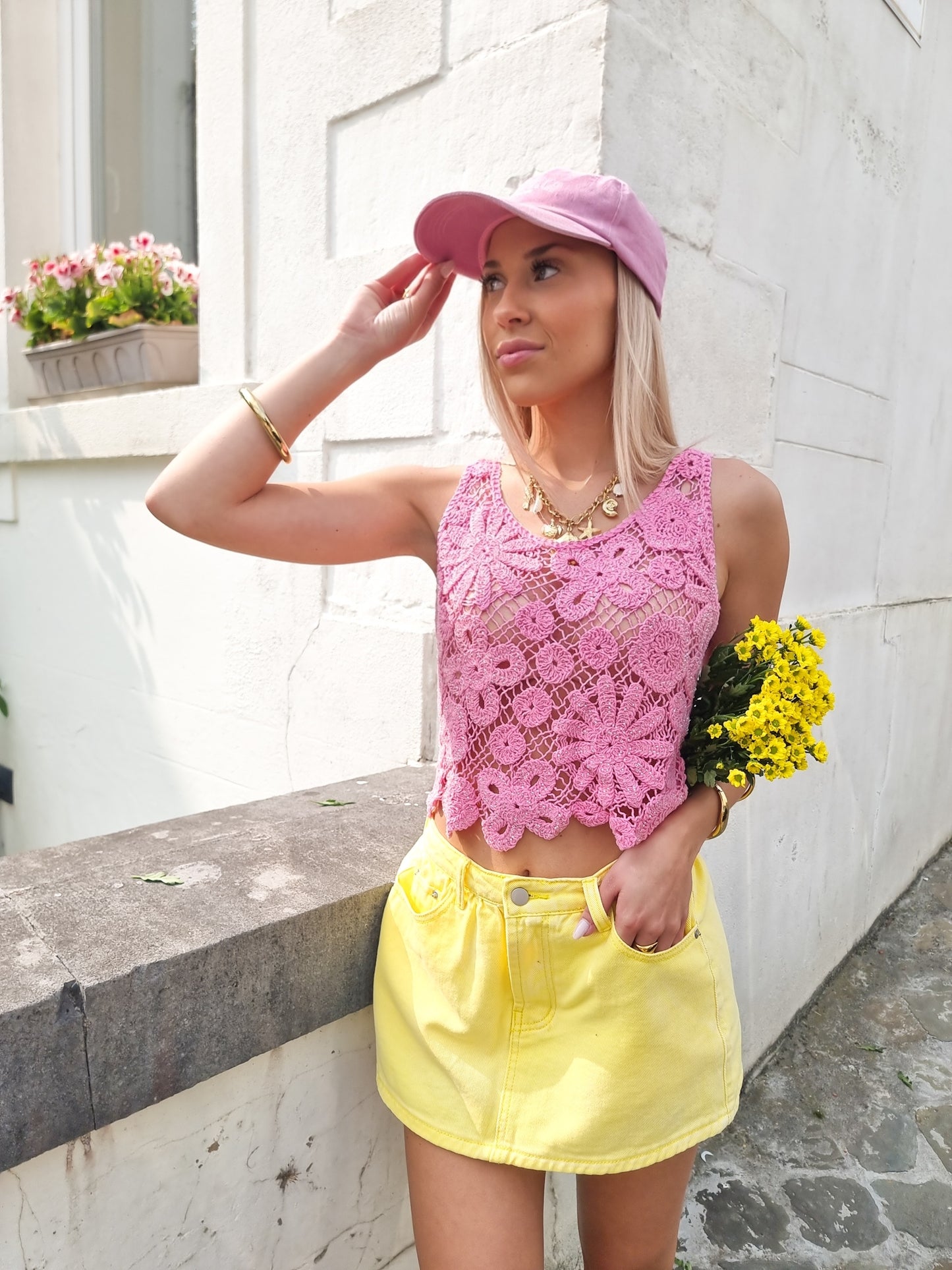 Top broderie