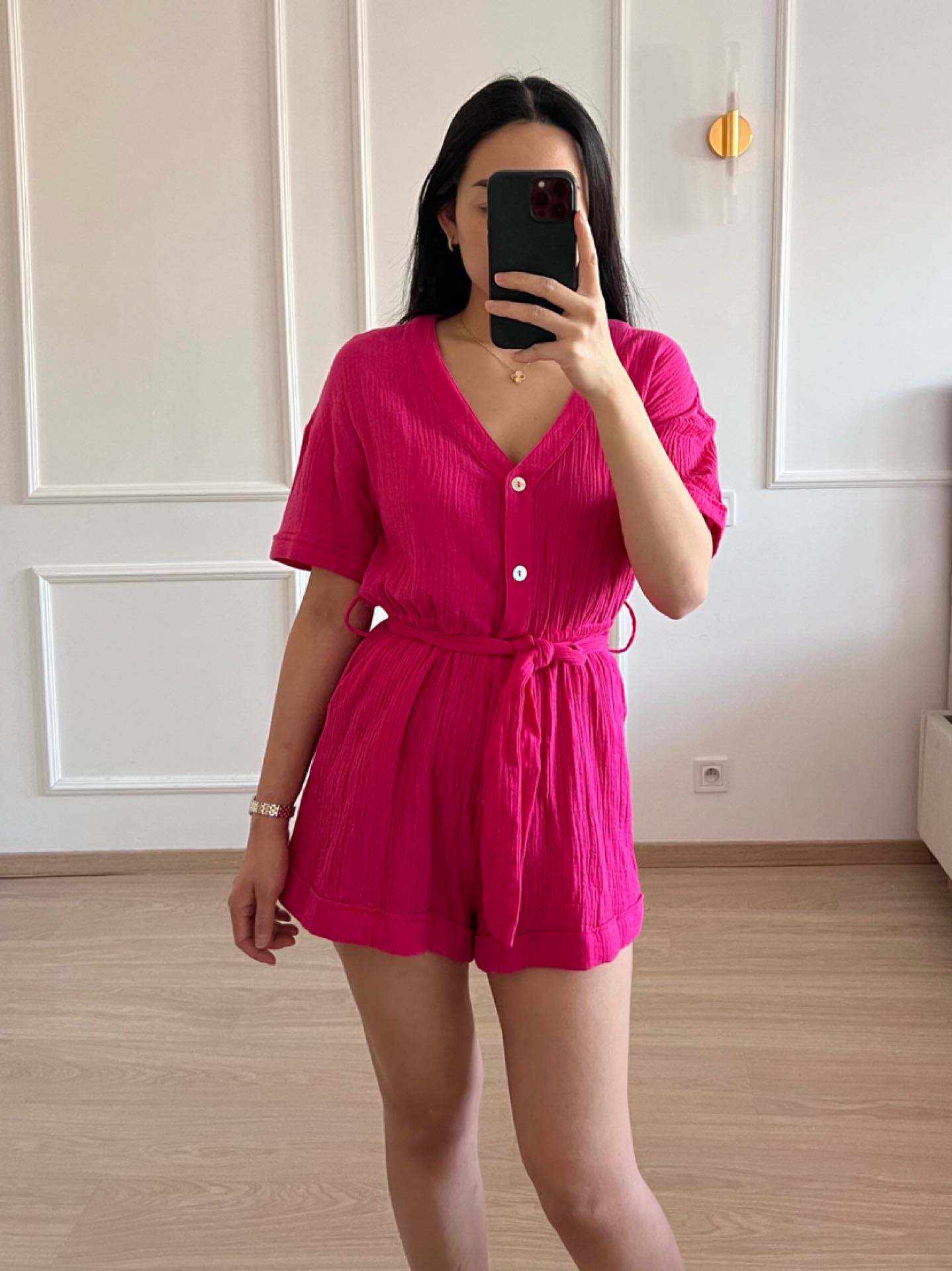 Cotton gauze jumpsuit PRE-ORDER