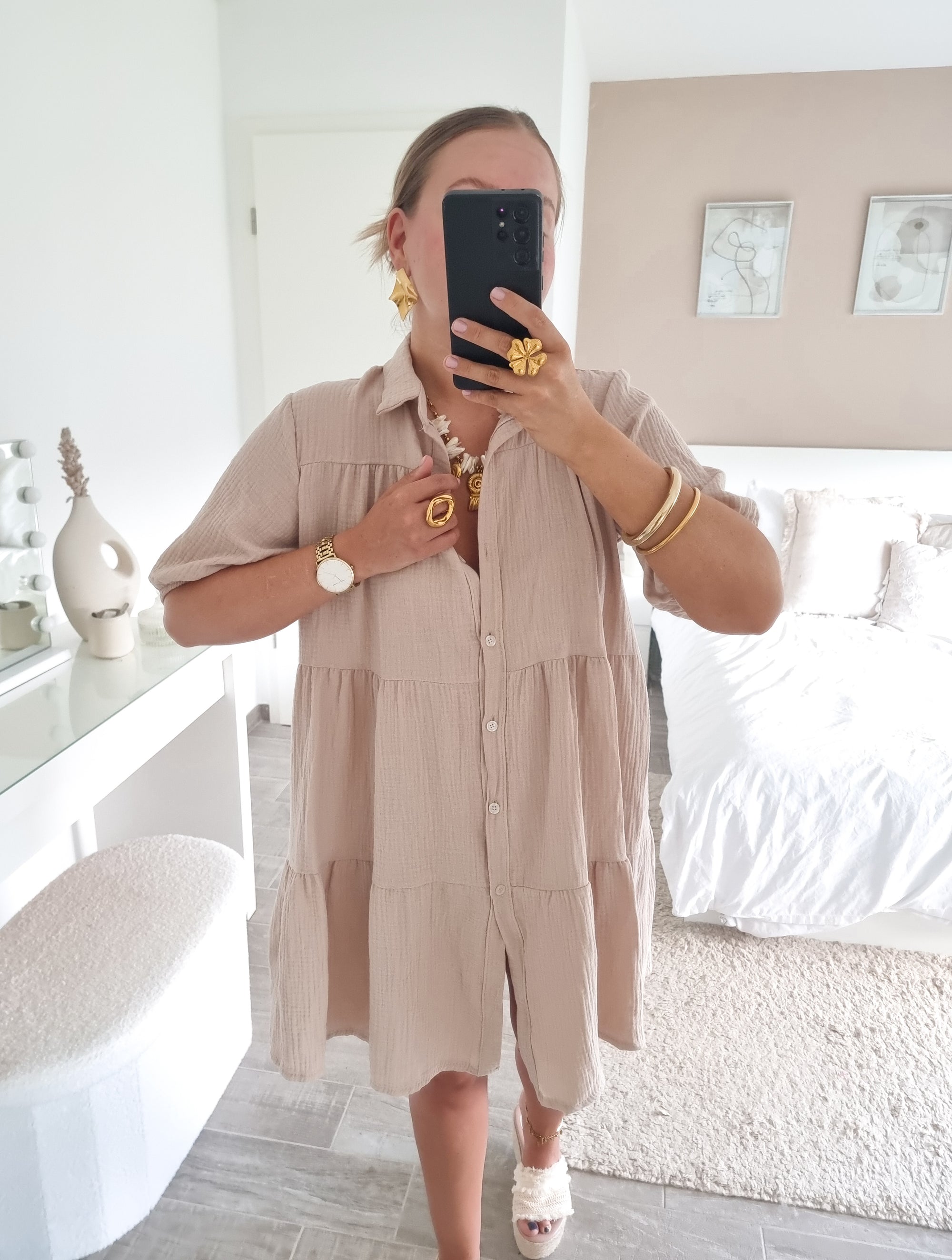 Robe gaze coton