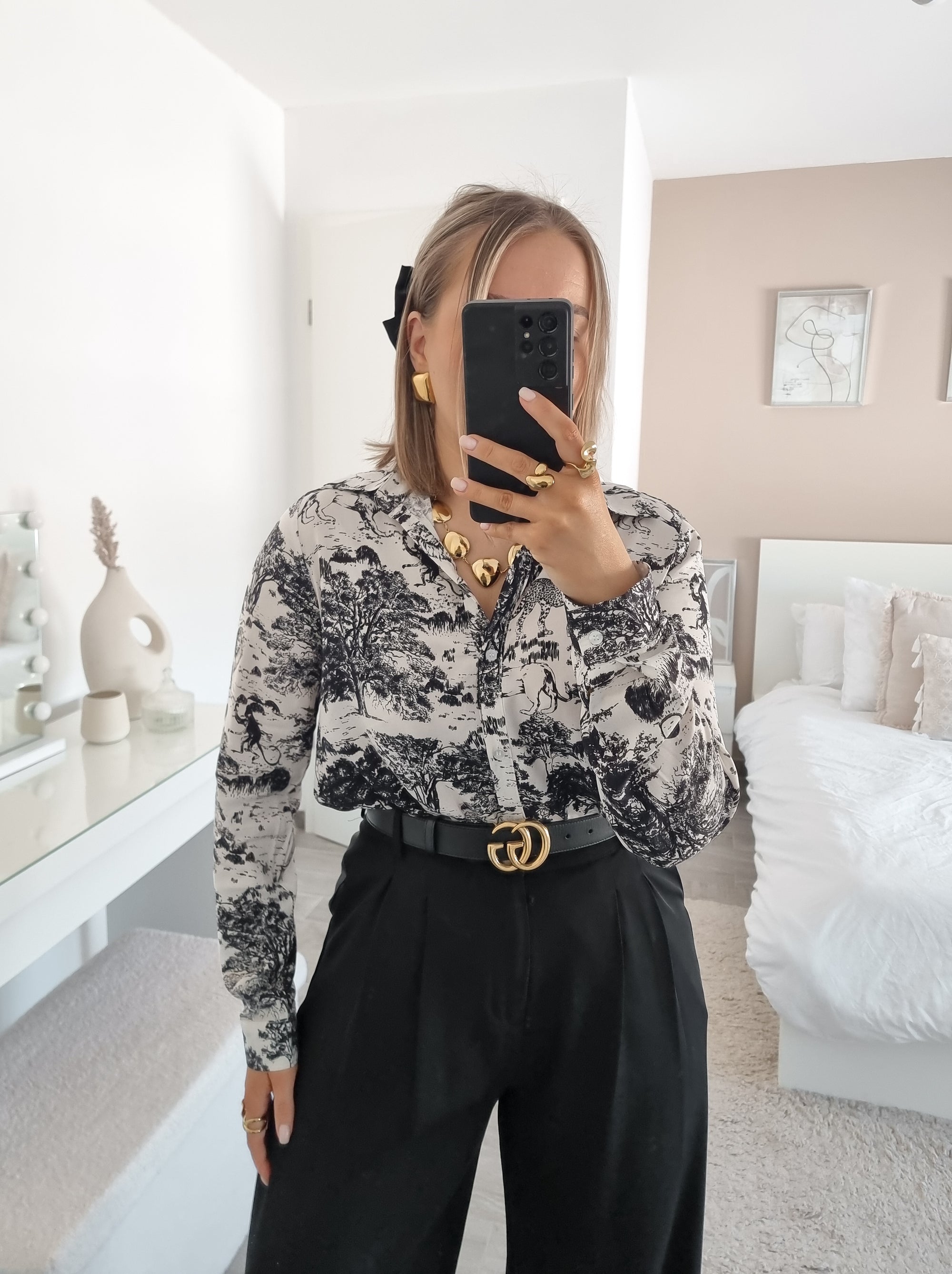 Toile de Jouy printed shirt