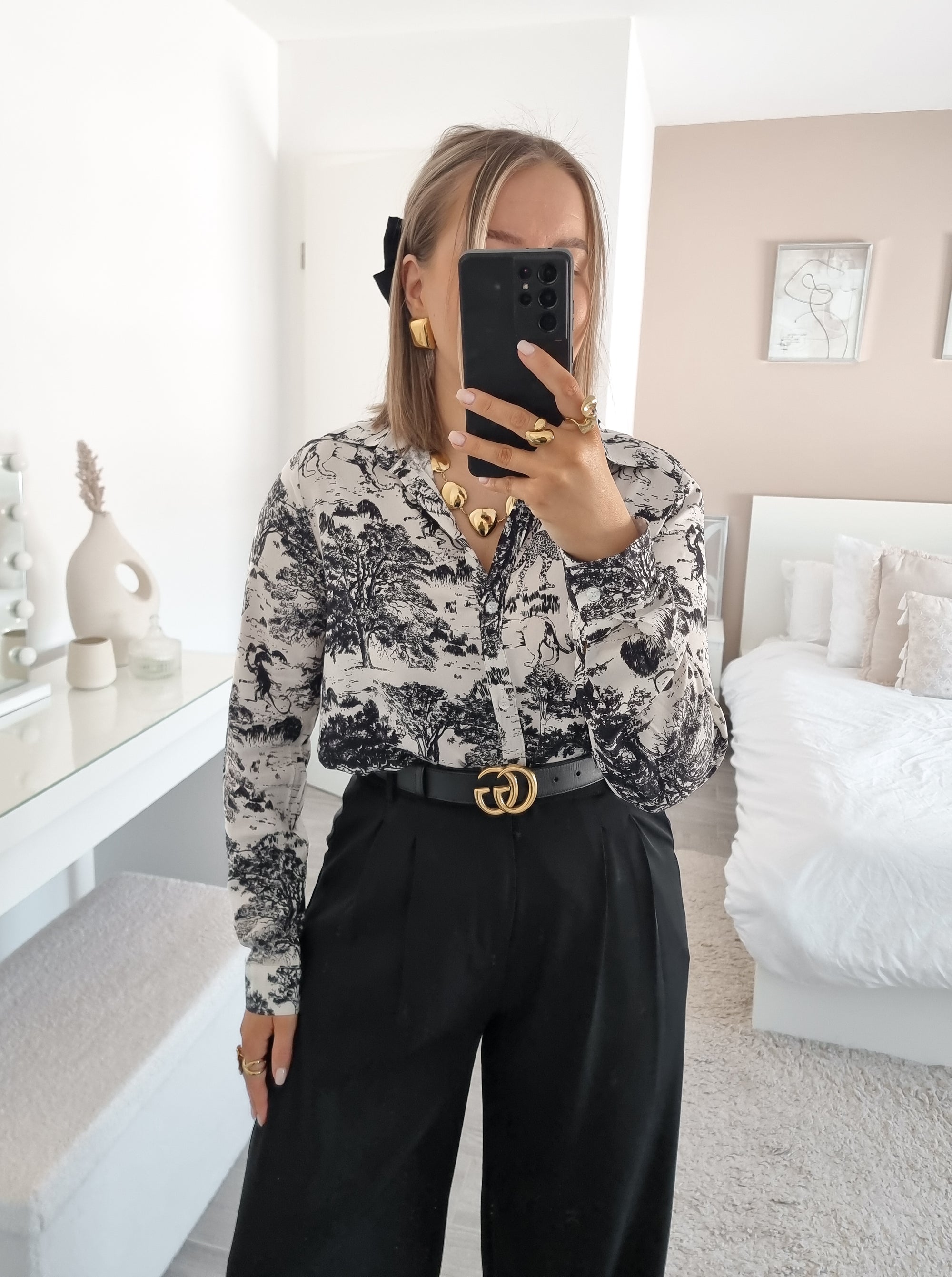 Toile de Jouy printed shirt