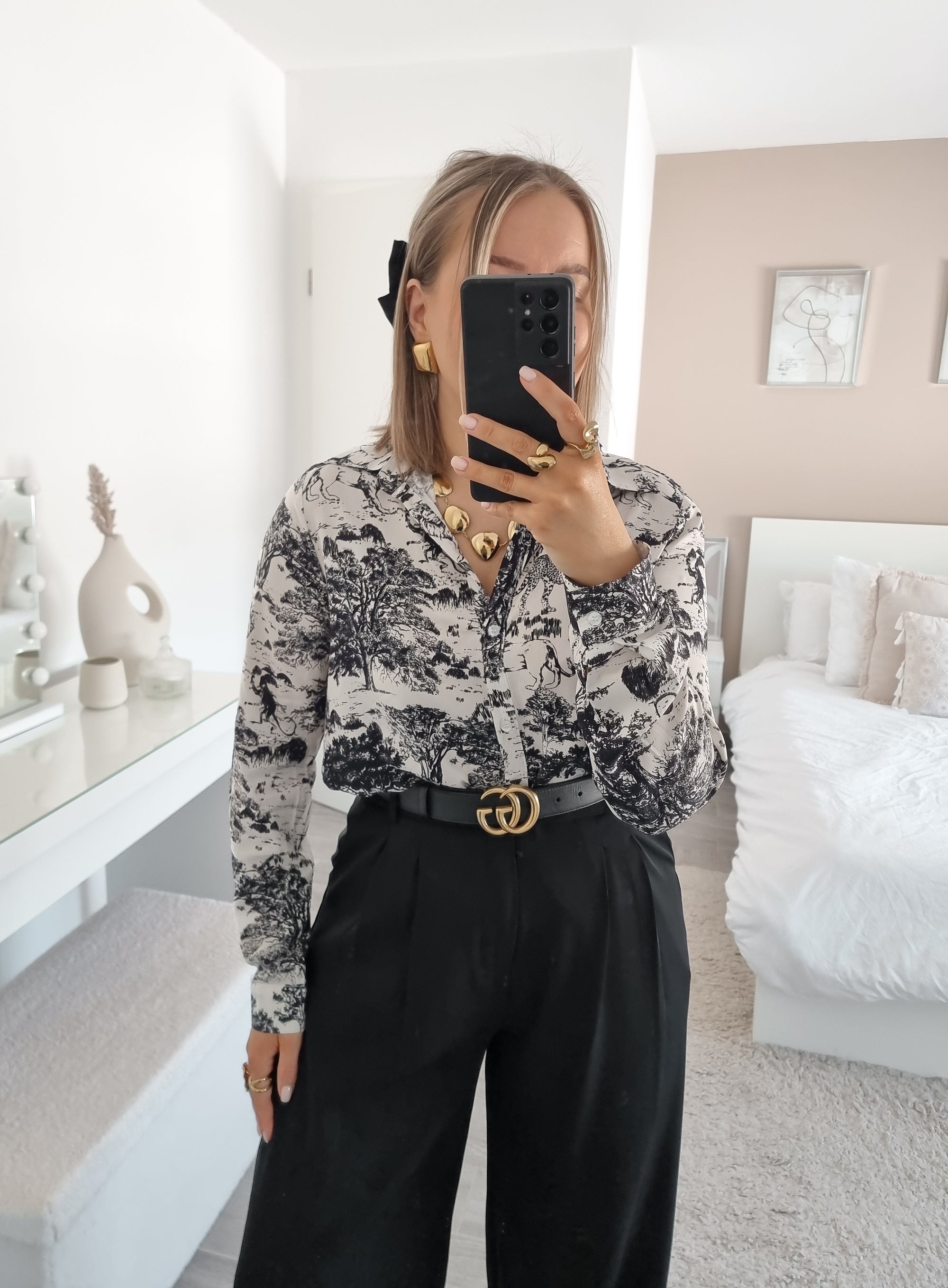 Toile de Jouy printed shirt