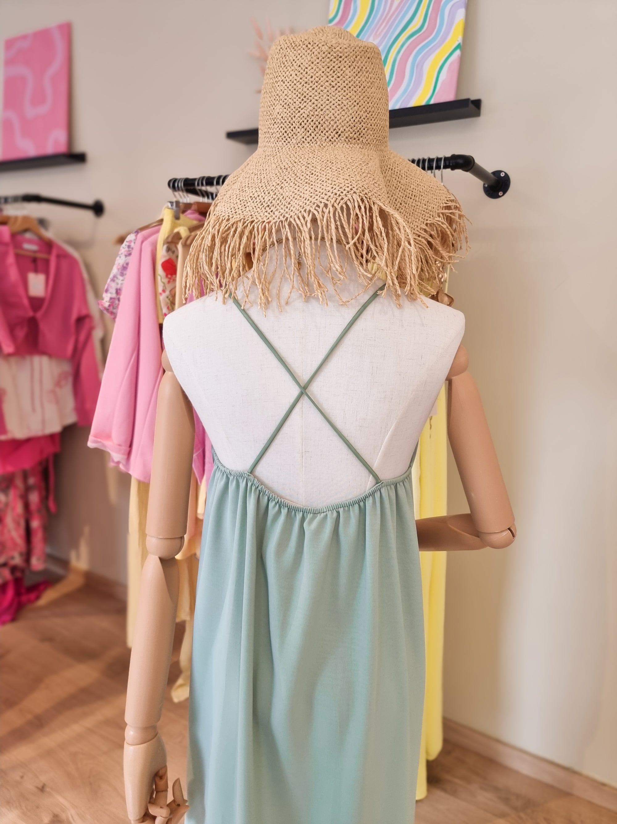Robe Lola vert eau