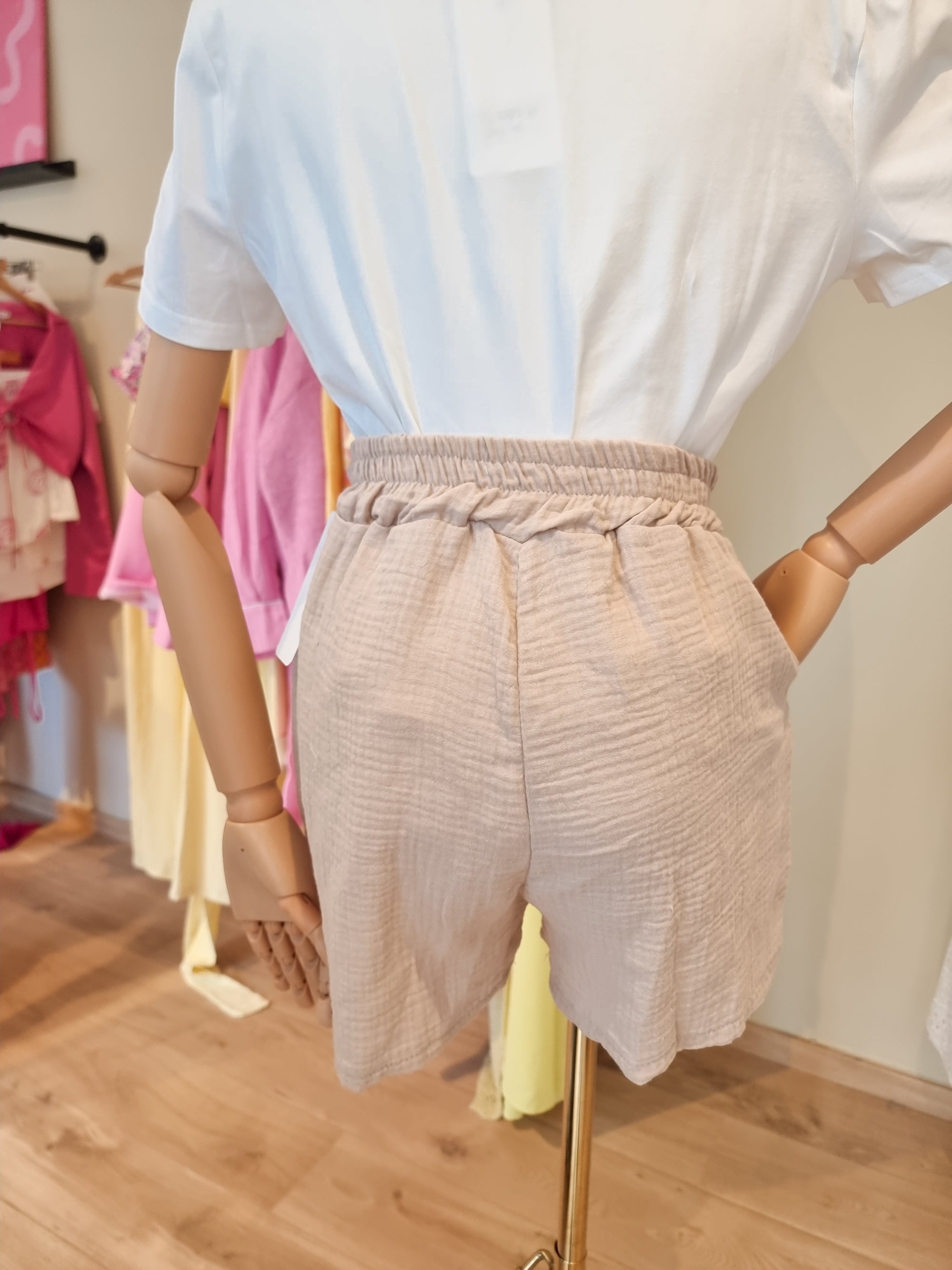 Short gaze de coton