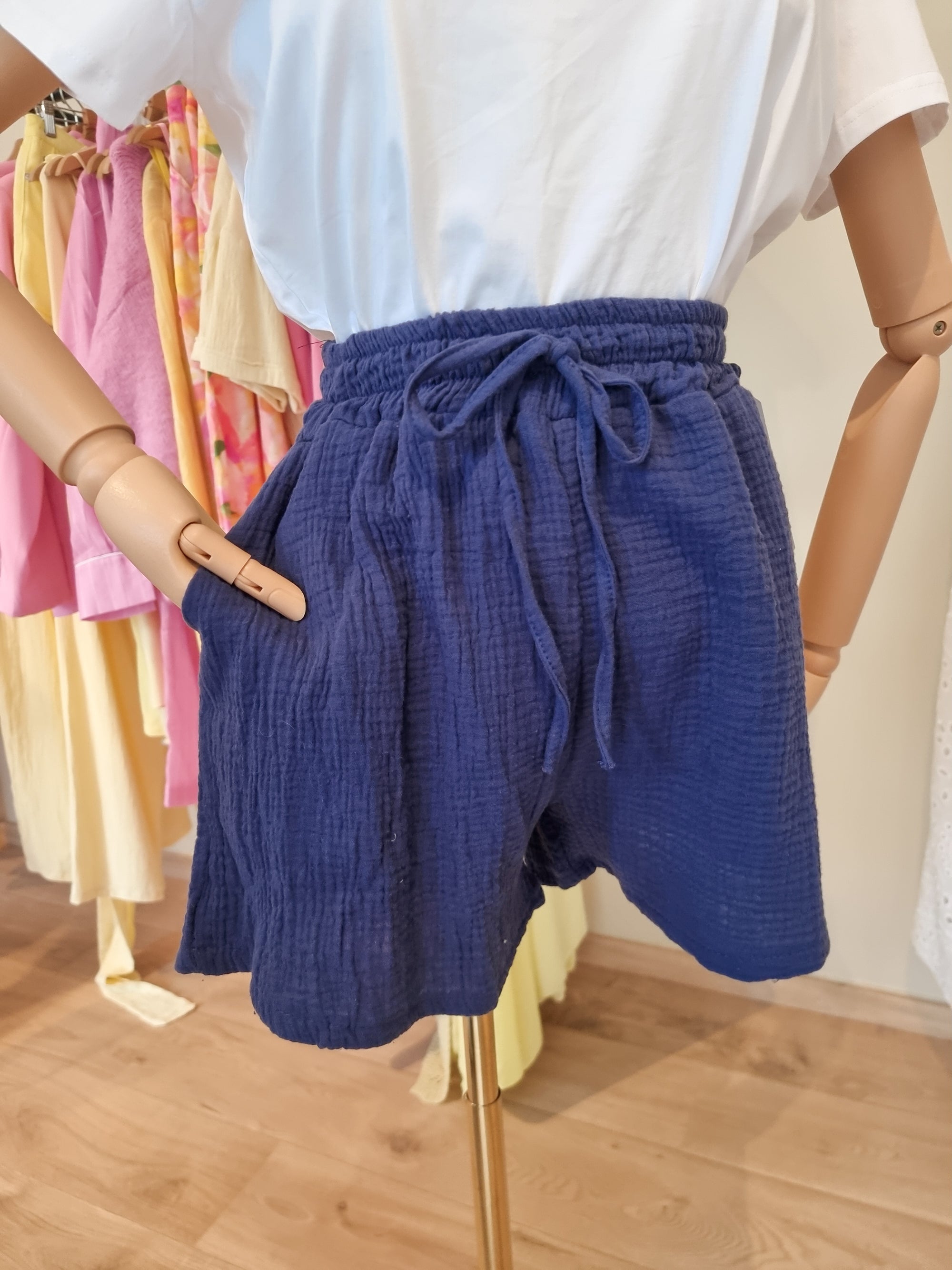 Short gaze de coton