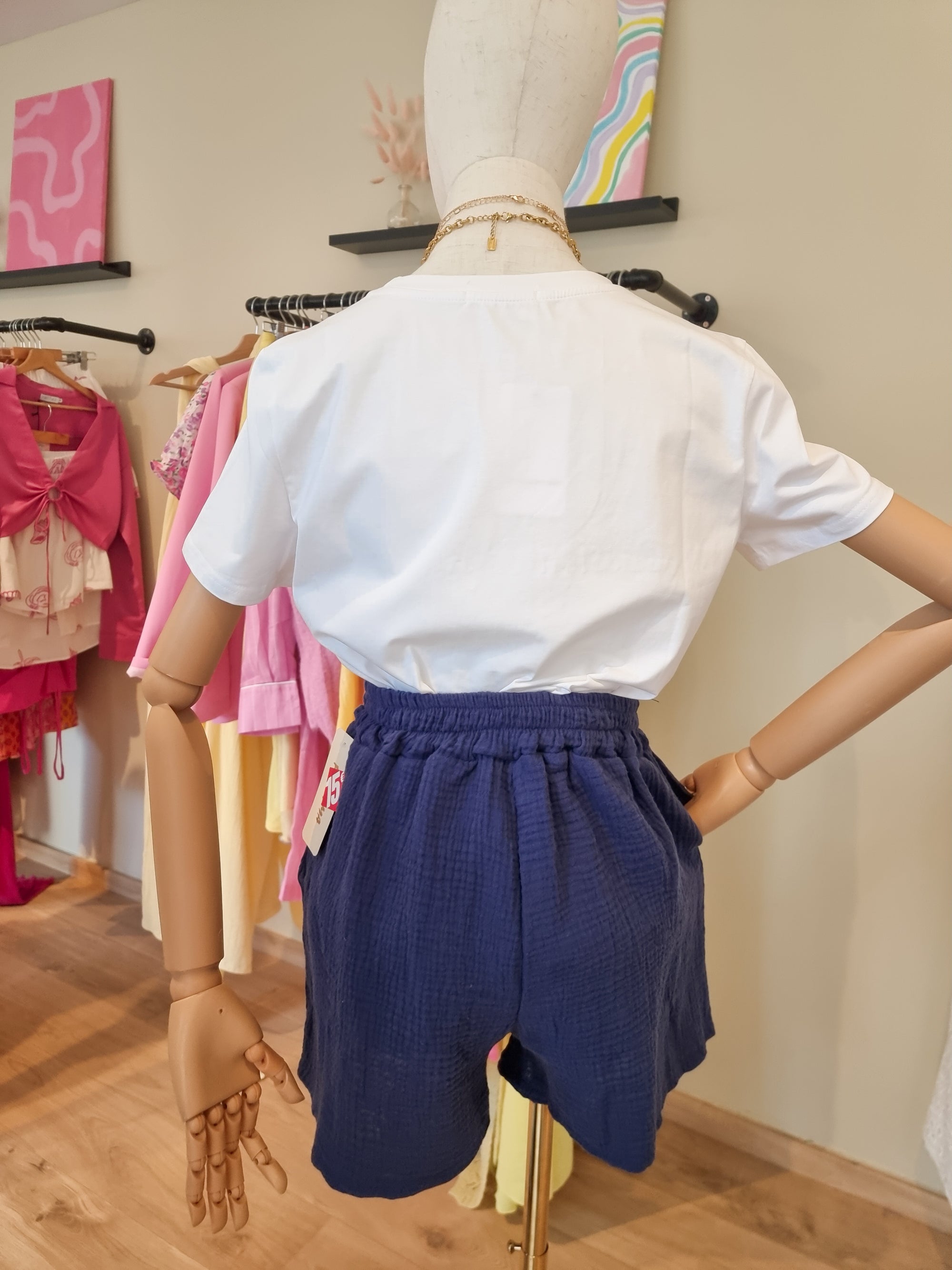 Short gaze de coton