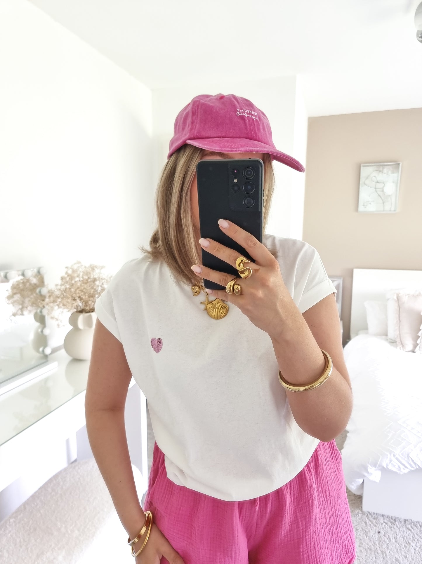 T-shirt cœur sequins