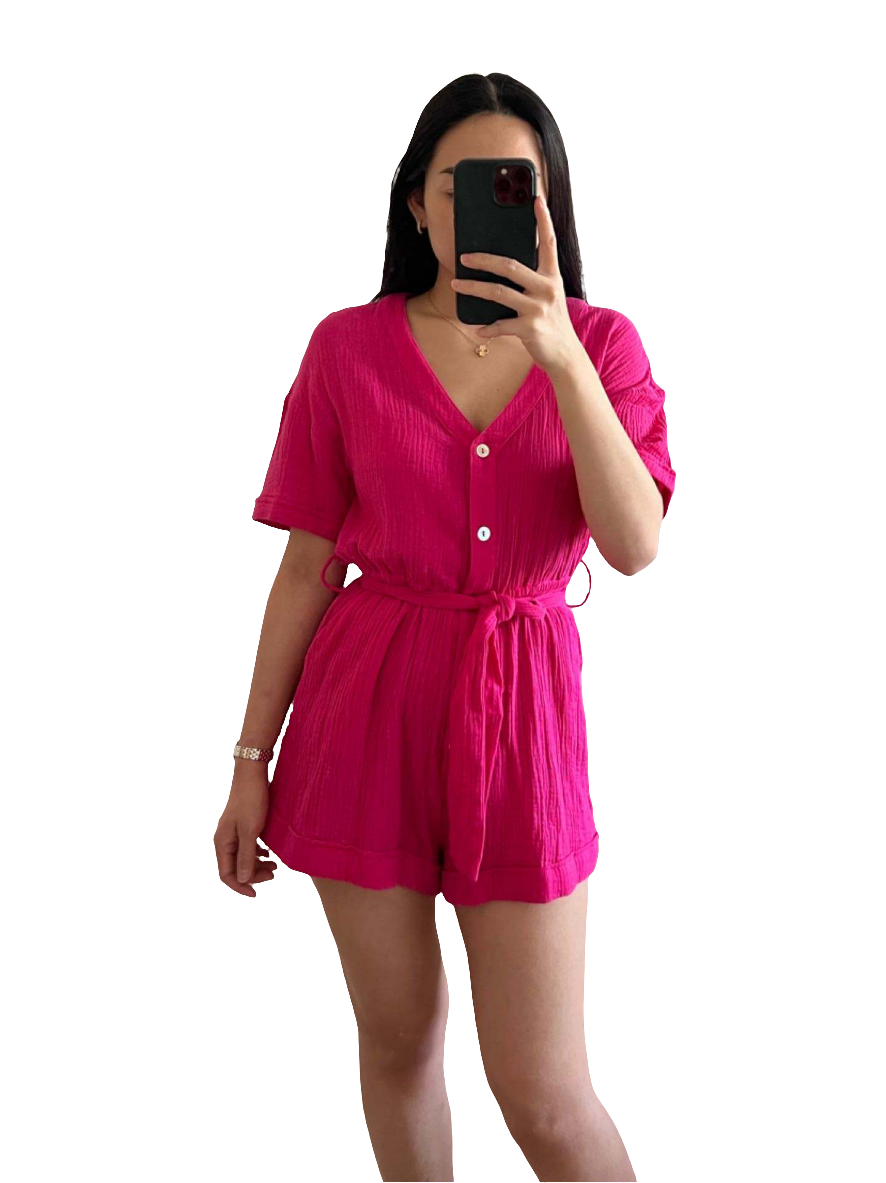 Cotton gauze jumpsuit PRE-ORDER